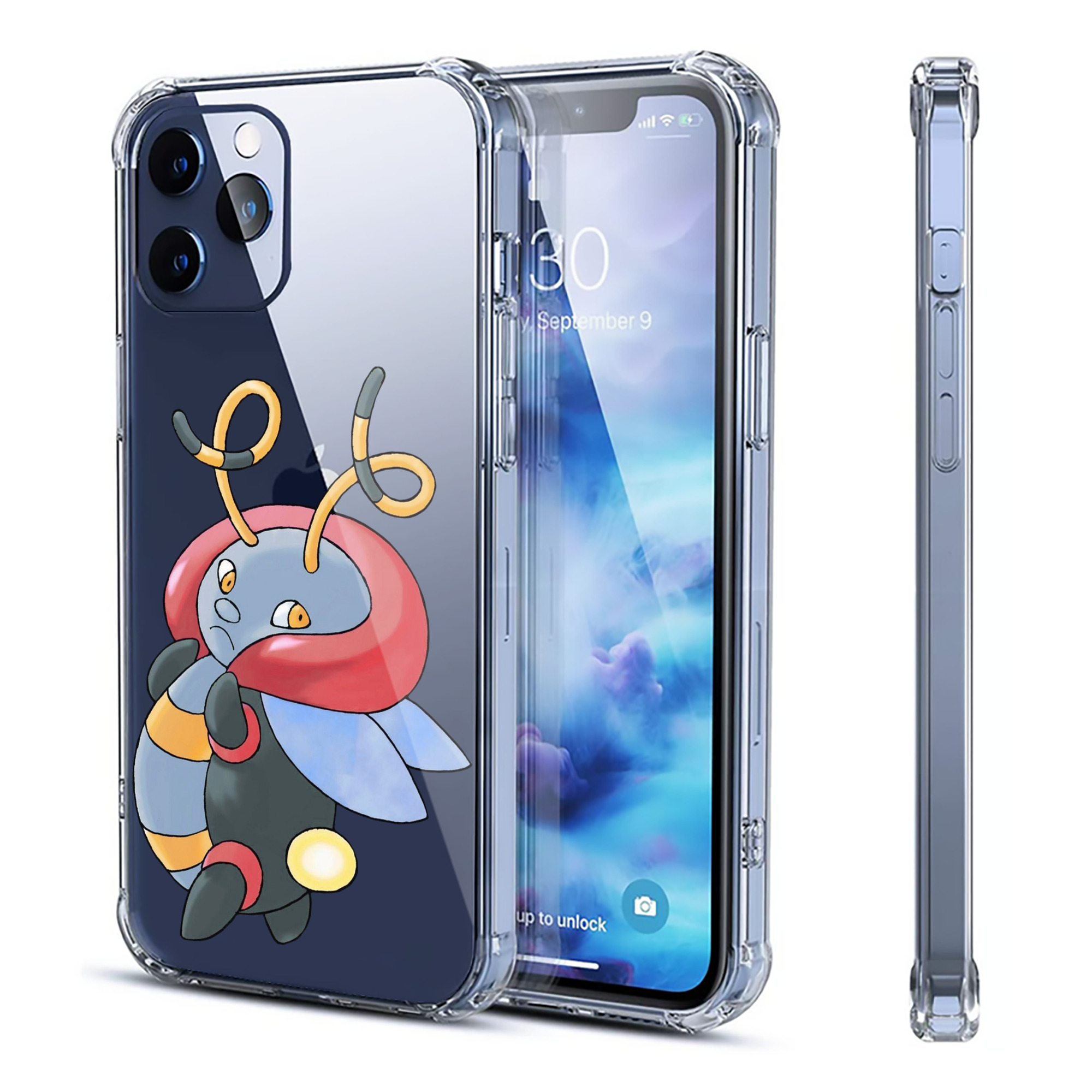 （画像用） ポケットモンスター Pokémon 【iPhone 12シリーズ対応】透明スマホケース（クリアソフトケース）